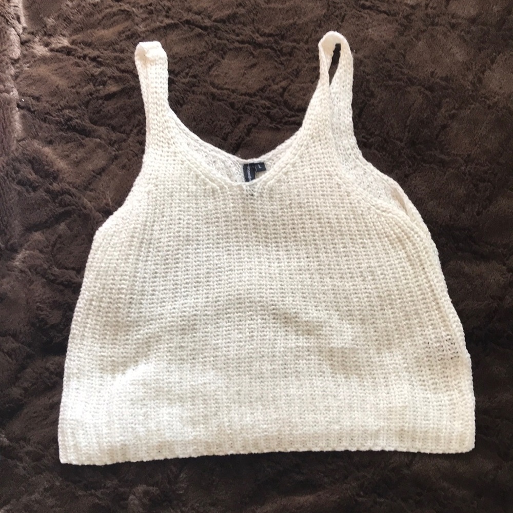 White cream tank top, from Marshall’s